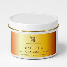 Load image into Gallery viewer, Cali Sol Travel Tin Candle White