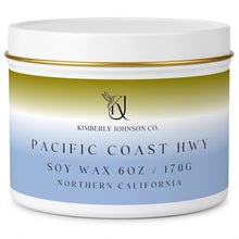 Load image into Gallery viewer, White Pacific Coast Highway Travel Tin Candle