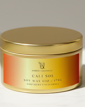Load image into Gallery viewer, Cali Sol Travel Tin Candle
