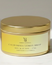 Load image into Gallery viewer, California Lemon Drop Travel Tin Candle
