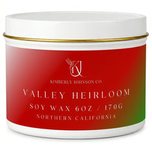 Load image into Gallery viewer, White Valley Heirloom Travel Tin Candle | Tomato Leaf Soy
