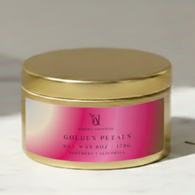 Load image into Gallery viewer, Golden Petals Travel Tin
