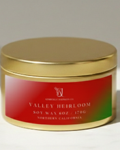 Load image into Gallery viewer, Valley Heirloom Travel Tin Candle | Tomato Leaf Soy
